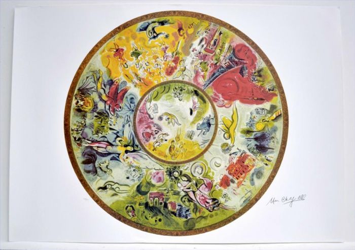 Marc Chagall Types de peintures - Toit 2