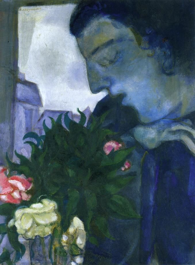Marc Chagall Types de peintures - Autoportrait de profil