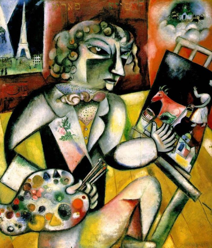 Marc Chagall Types de peintures - Autoportrait