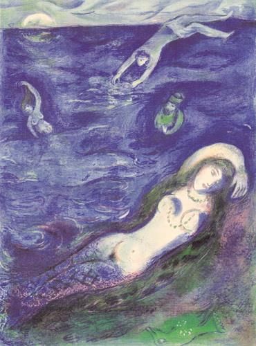 Marc Chagall Types de peintures - Alors je suis sorti de la mer