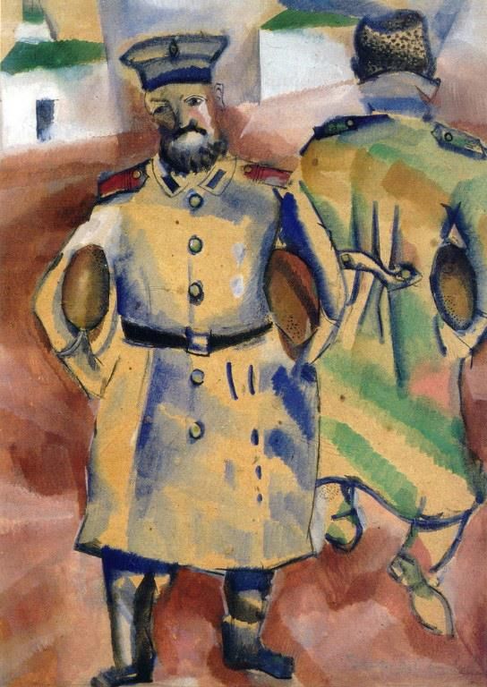 Marc Chagall Types de peintures - Soldats avec du pain