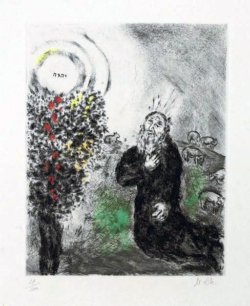 Marc Chagall Types de peintures - Les aquarelles-gravures de Burning Bush