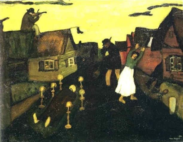 Marc Chagall Types de peintures - L'homme mort
