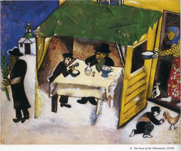 Marc Chagall Types de peintures - La fête des Tabernacles