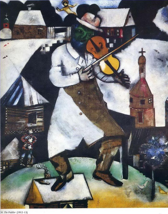 Marc Chagall Types de peintures - Le violoniste 2