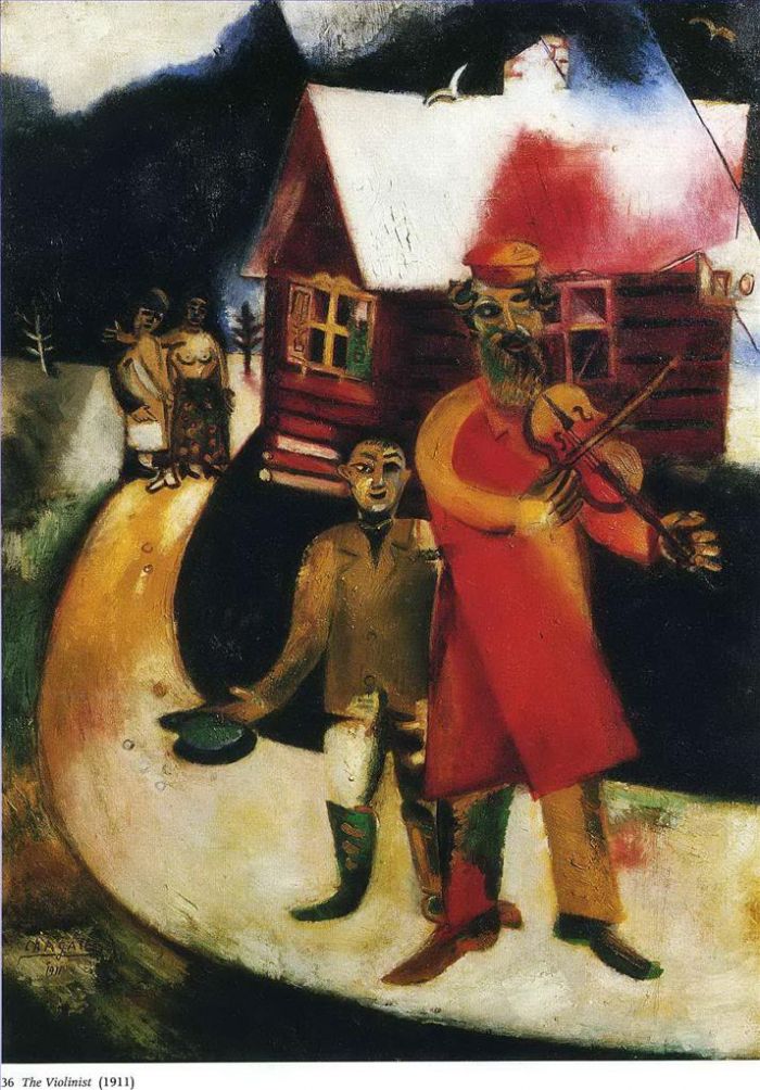 Marc Chagall Types de peintures - Le violoniste