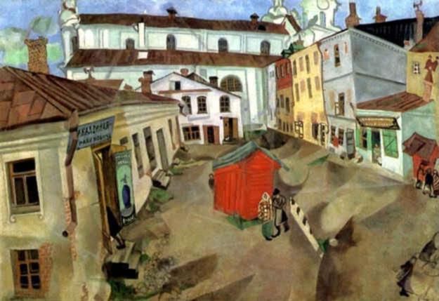 Marc Chagall Types de peintures - La place du marché de Vitebsk