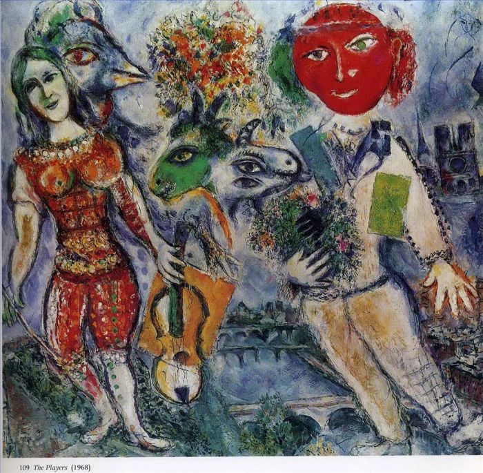 Marc Chagall Types de peintures - Les joueurs