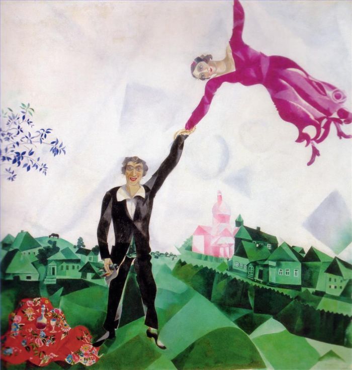 Marc Chagall Types de peintures - La Promenade