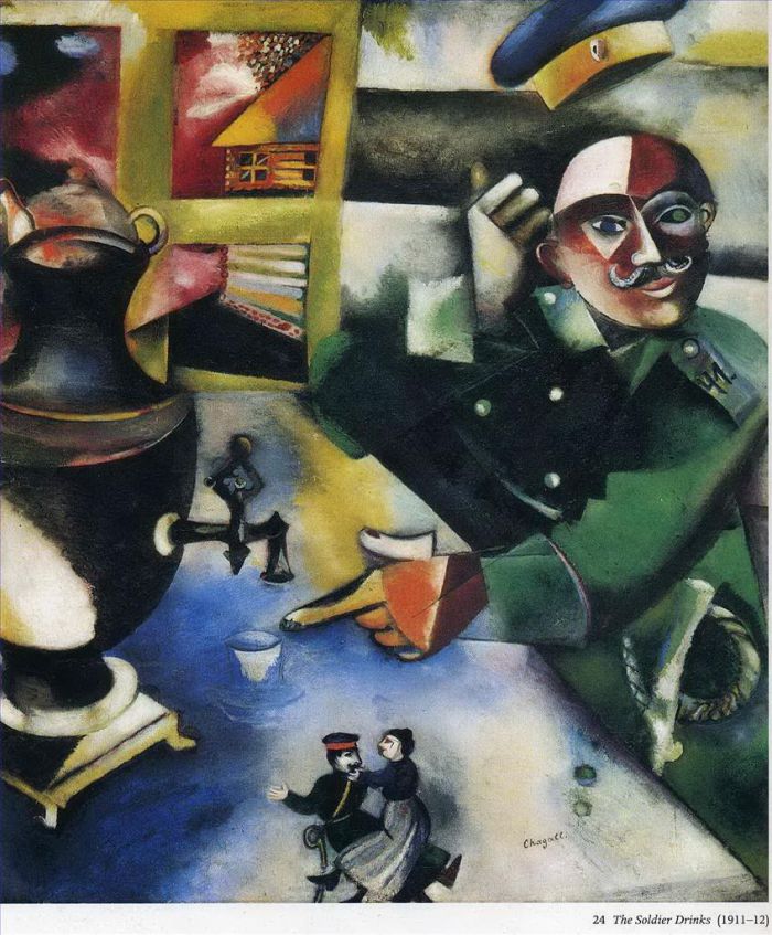 Marc Chagall Types de peintures - Le soldat boit