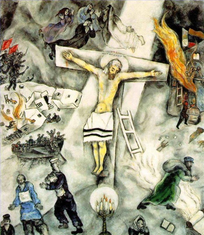 Marc Chagall Types de peintures - La Crucifixion Blanche