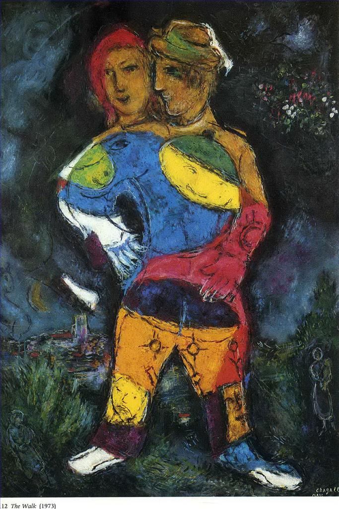 Marc Chagall Types de peintures - La promenade