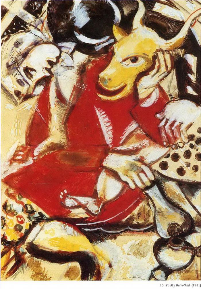 Marc Chagall Types de peintures - À ma fiancée