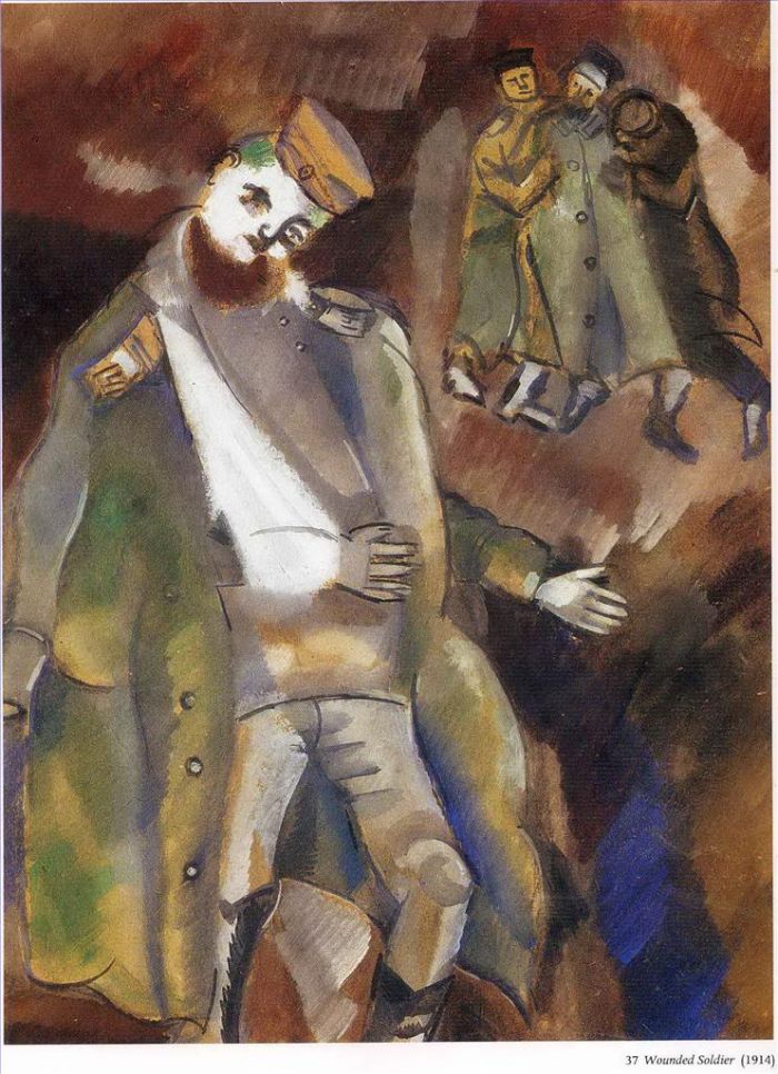 Marc Chagall Types de peintures - Soldat blessé