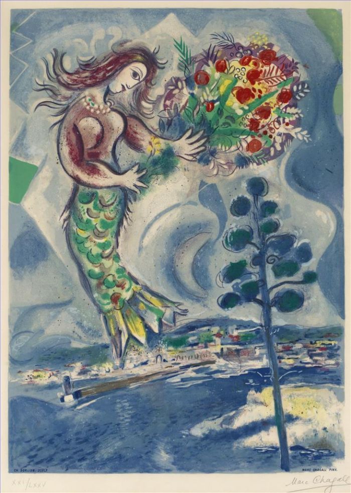 Marc Chagall Types de peintures - La beauté sur la mer
