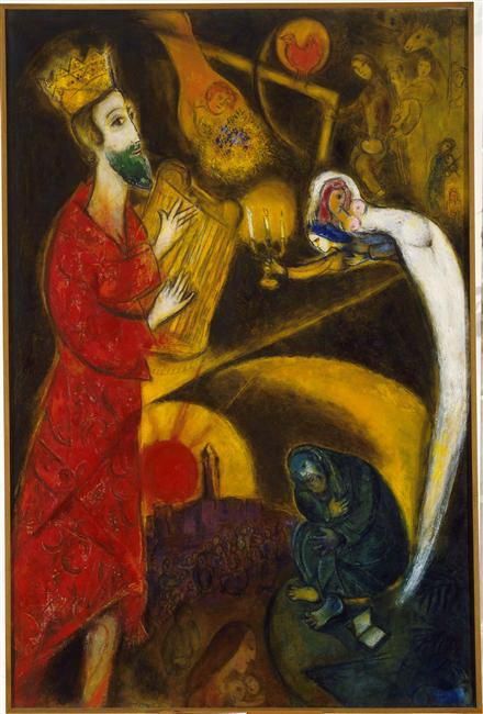 Marc Chagall Types de peintures - Roi David 1951