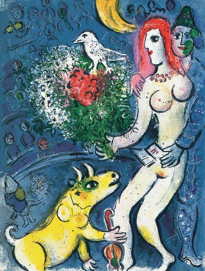 Marc Chagall Types de peintures - Nu dans les bras