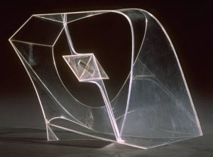 Sculpture contemporaine - Construction dans l'espace avec centre cristallin 1940