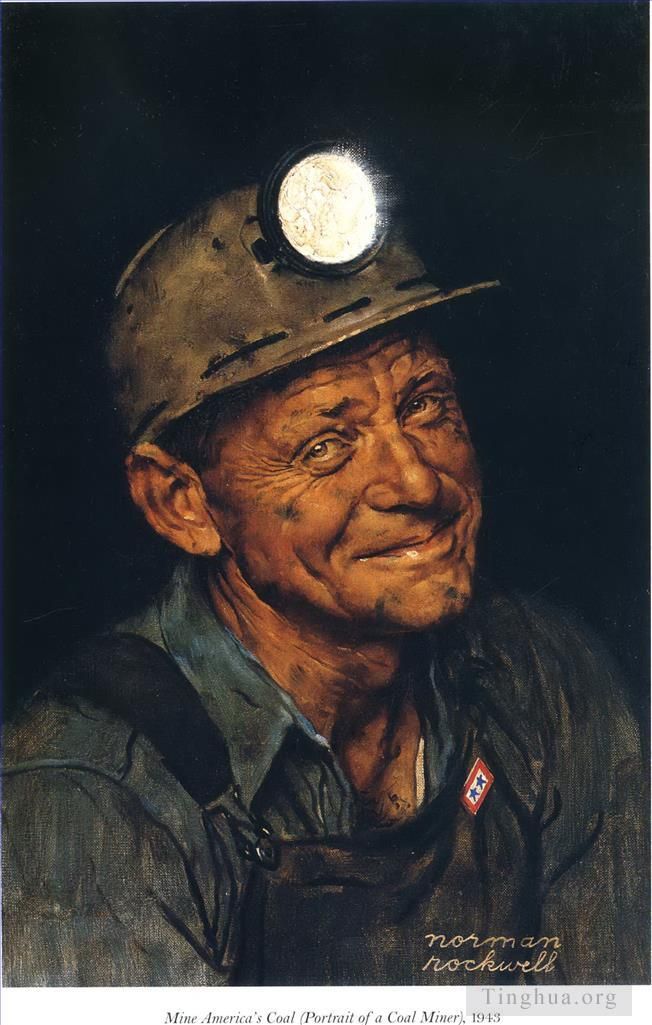 Norman Rockwell Types de peintures - mine amérique 1943
