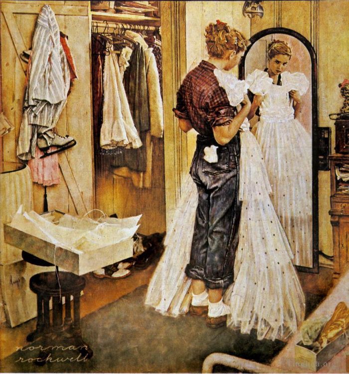 Norman Rockwell Types de peintures - Robe