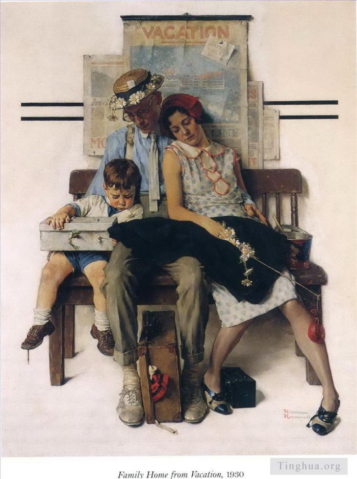Norman Rockwell Types de peintures - Maison familiale de vacances