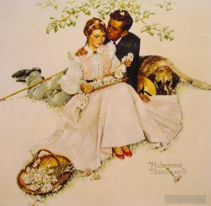 Tous les types de peintures contemporaines - Fleurs en floraison tendre 1955