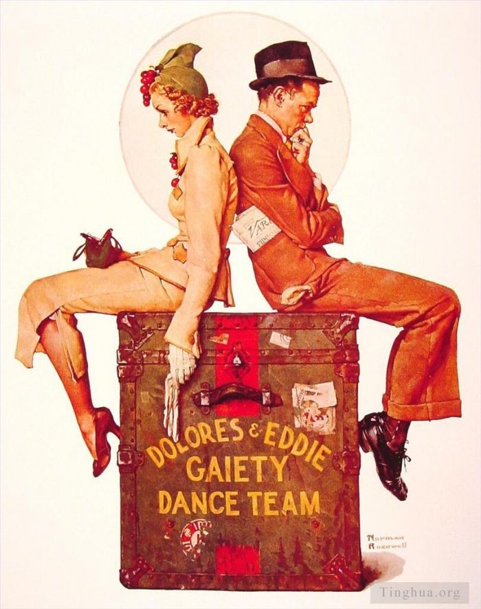 Norman Rockwell Types de peintures - Equipe de danse de la gaieté 1937