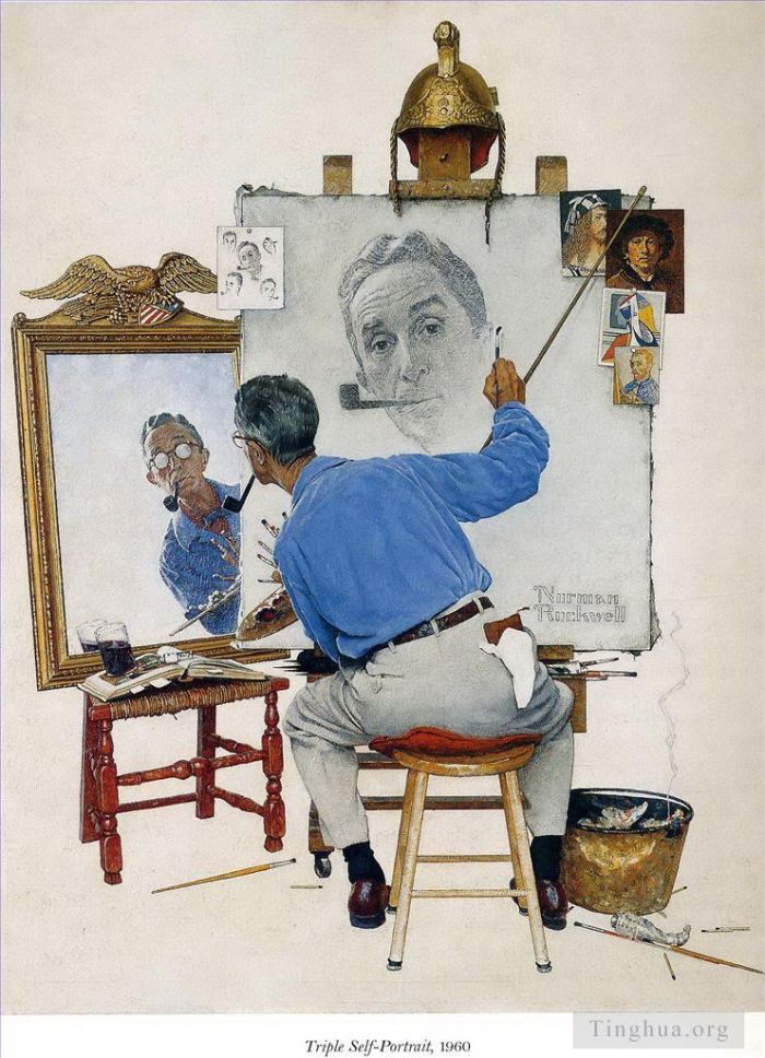 Norman Rockwell Types de peintures - Autoportrait