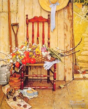 Norman Rockwell œuvre - Fleurs de printemps 1969
