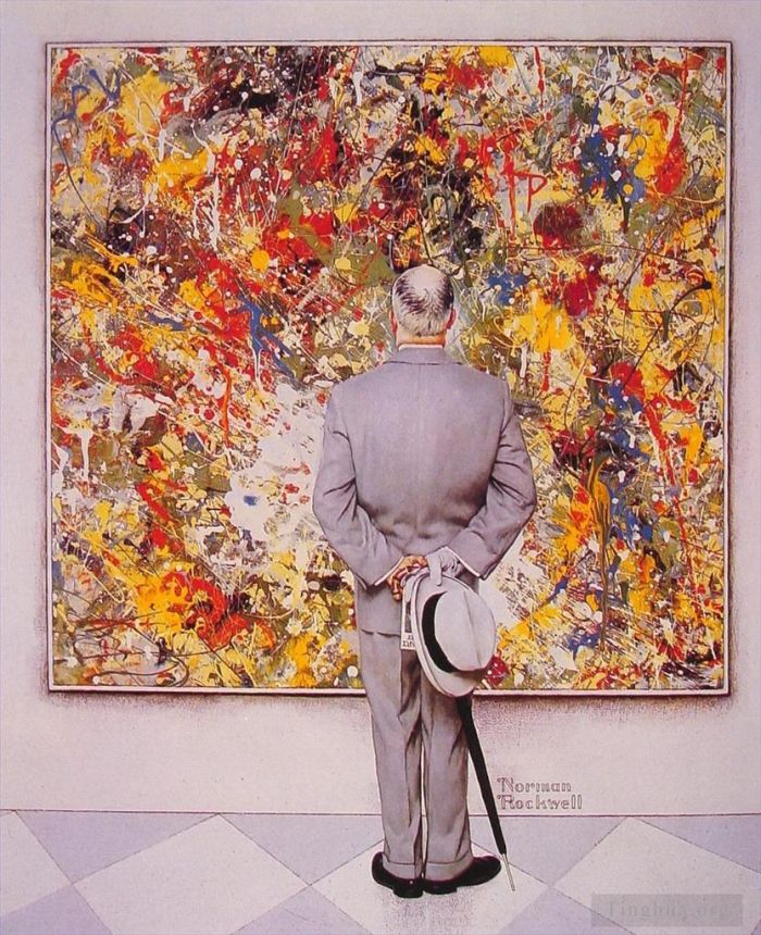 Norman Rockwell Types de peintures - Le connaisseur 1962