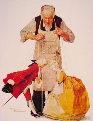 Norman Rockwell œuvre - Le marionnettiste 1932