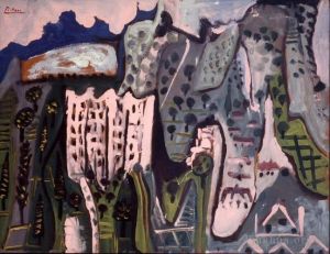 Pablo Picasso œuvre - Paysage de Mougins 1965