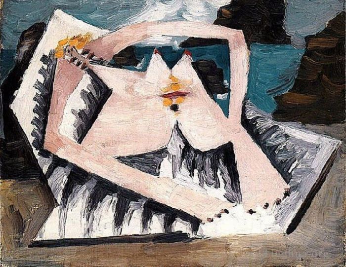 Pablo Picasso Peinture à l'huile - Baigneuse 5 1928