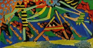 Pablo Picasso œuvre - Baigneuses au ballon 4 1928