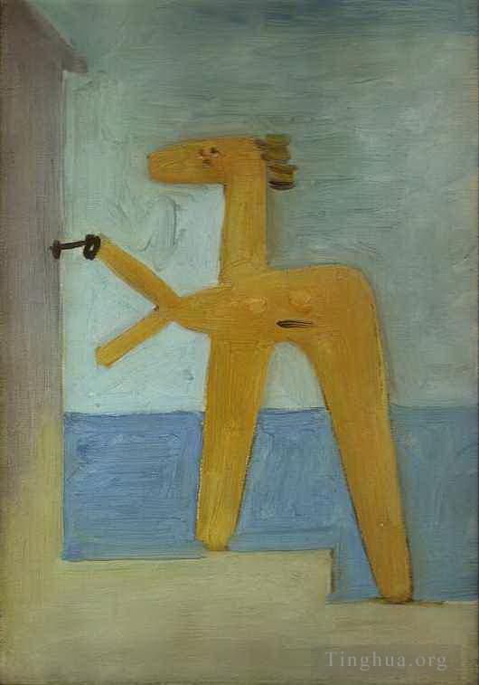 Pablo Picasso Peinture à l'huile - Baigneuse ouvrant une cabane 1928