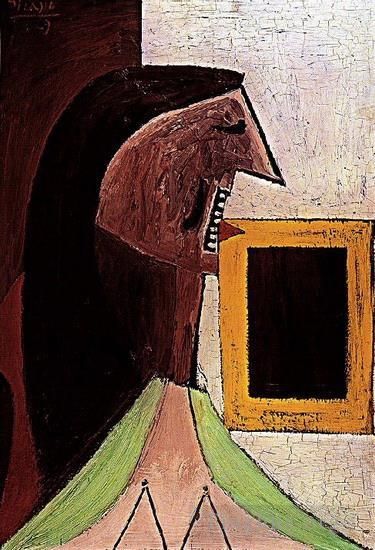 Pablo Picasso Peinture à l'huile - Buste de femme 1928