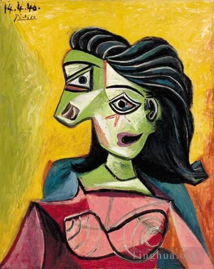 Pablo Picasso Peinture à l'huile - Buste de femme 1940