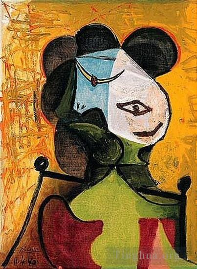 Pablo Picasso Peinture à l'huile - Buste de femme 1960