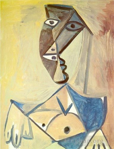 Pablo Picasso Peinture à l'huile - Buste de femme 2 1971