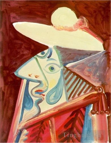 Pablo Picasso Peinture à l'huile - Buste de picador 1971