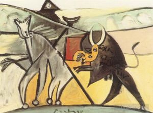 Pablo Picasso œuvre - Courses de taureaux Corrida 1934_2