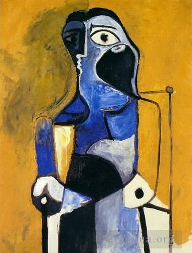 Pablo Picasso Peinture à l'huile - Femme assise 1960