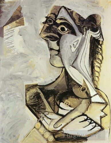 Pablo Picasso Peinture à l'huile - Femme assise Jacqueline 1971