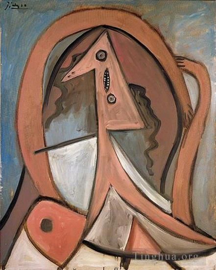 Pablo Picasso Peinture à l'huile - Femme assise1923
