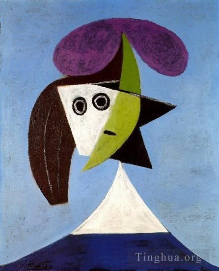 Pablo Picasso Peinture à l'huile - Femme au chapeau 1939
