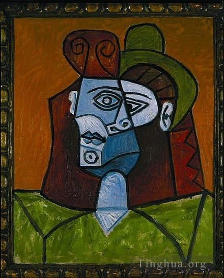 Pablo Picasso Peinture à l'huile - Femme au chapeau vert 1939
