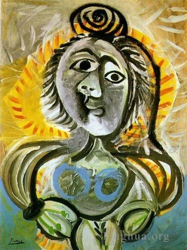 Pablo Picasso Peinture à l'huile - Femme au fauteuil 1970