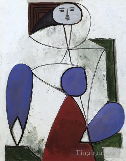 Pablo Picasso Peinture à l'huile - Femme dans un fauteuil 1932