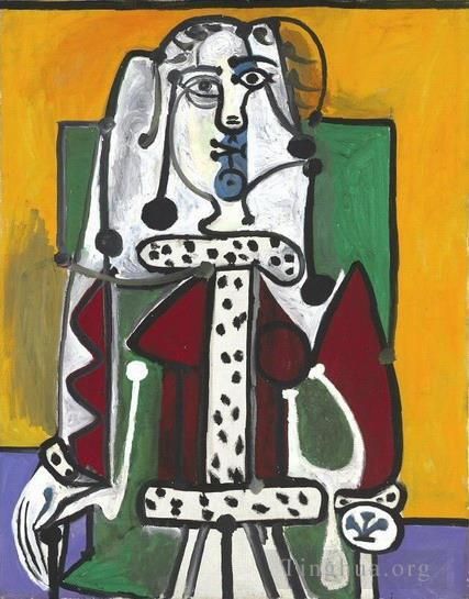 Pablo Picasso Peinture à l'huile - Femme dans un fauteuil 1940