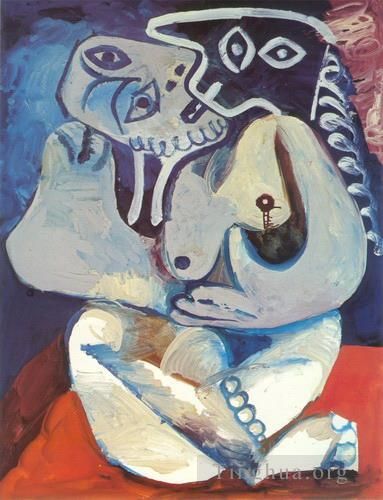 Pablo Picasso Peinture à l'huile - Femme dans un fauteuil 1971